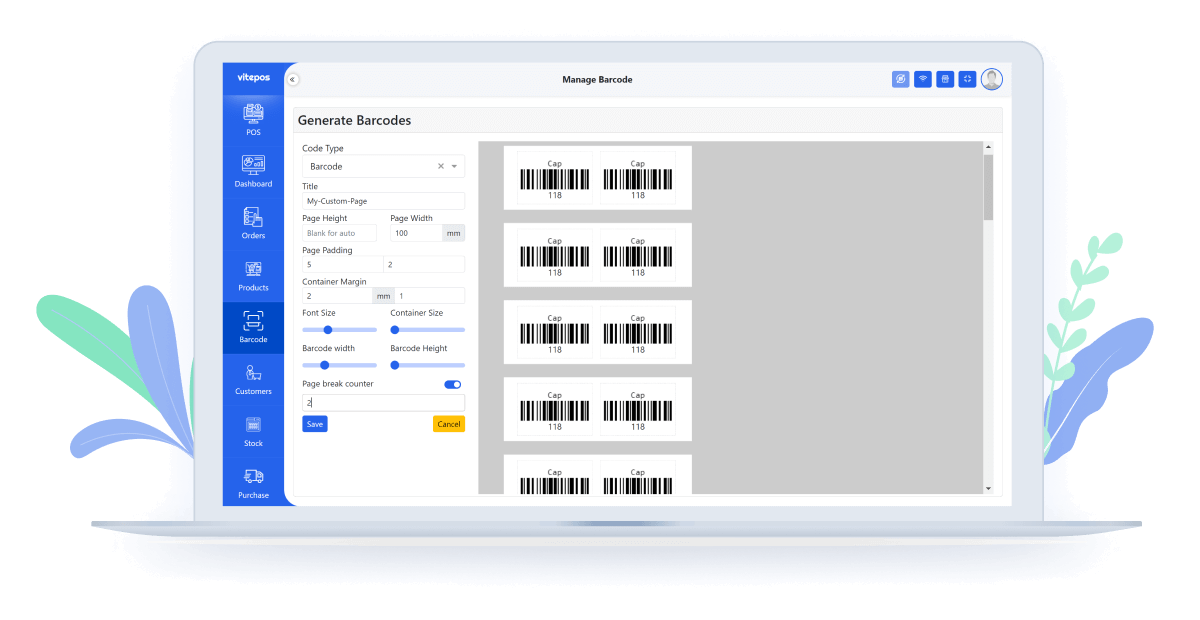 Add Custom Page On Barcode