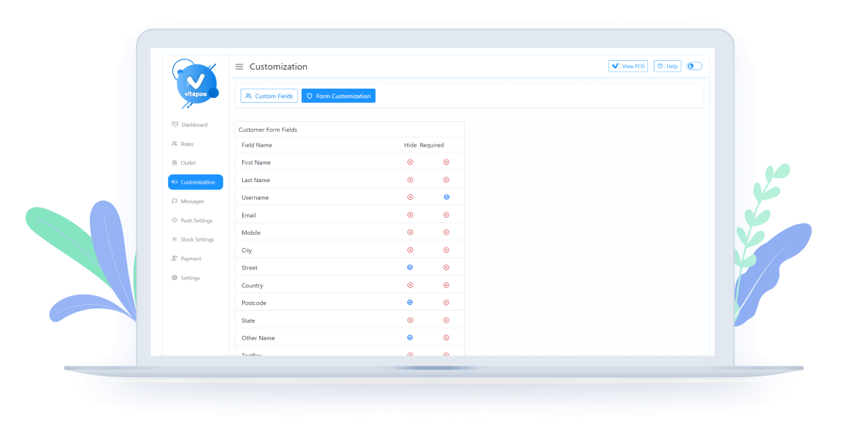 Customer Form Customization