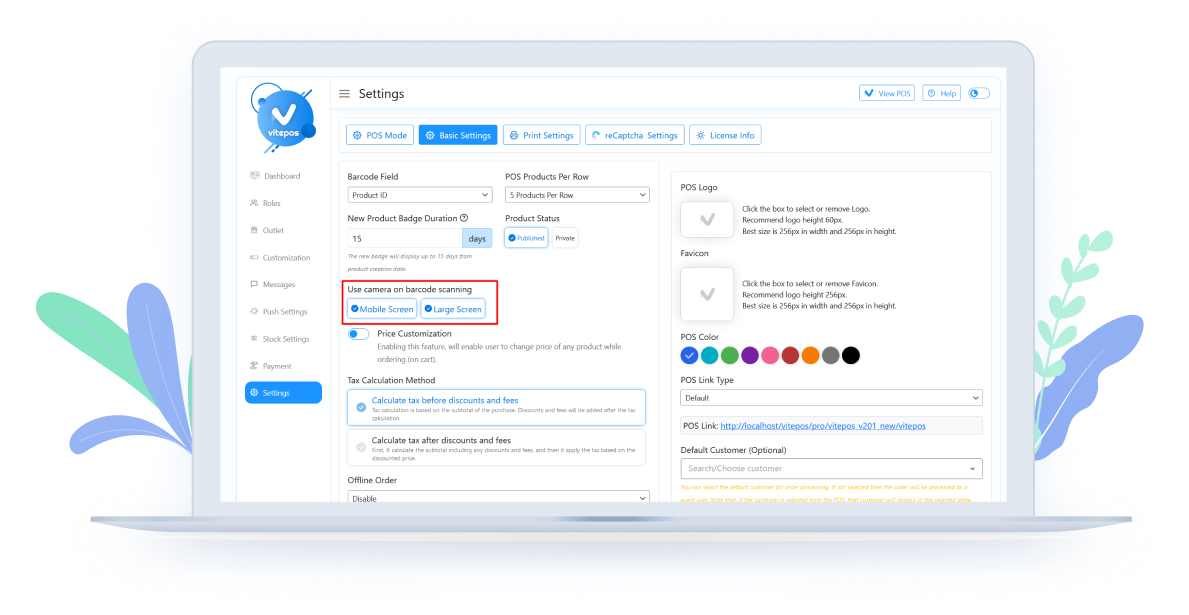 Using a camera for scanning barcodes