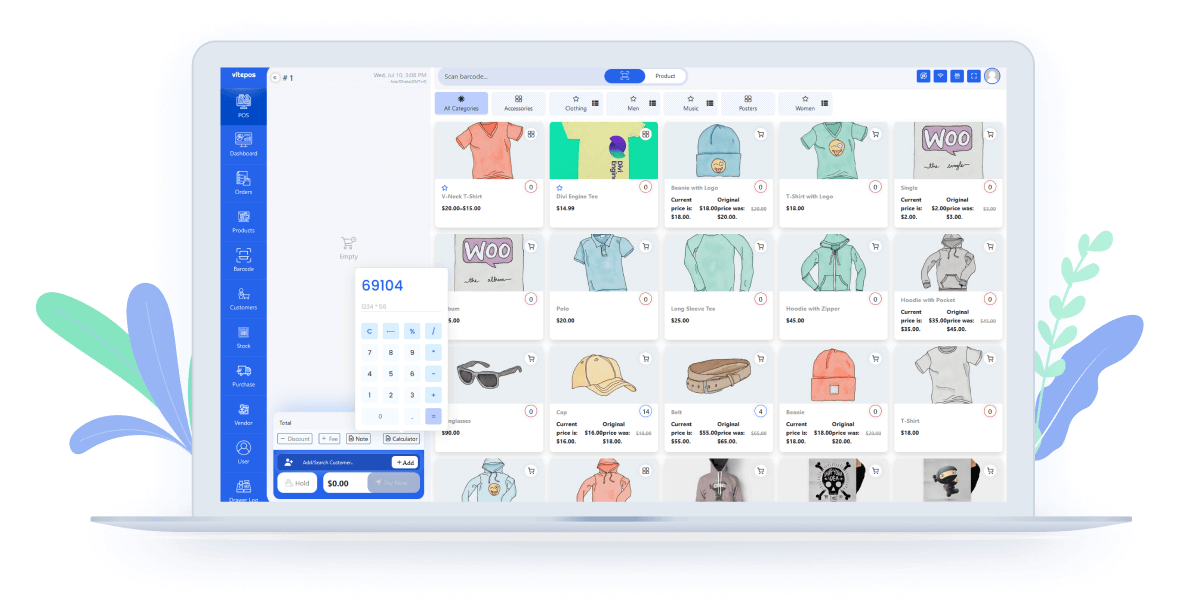 Keyborad control in calculator